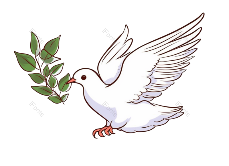 叶子图片,元素元素,鸽子PNG,插画免抠素材